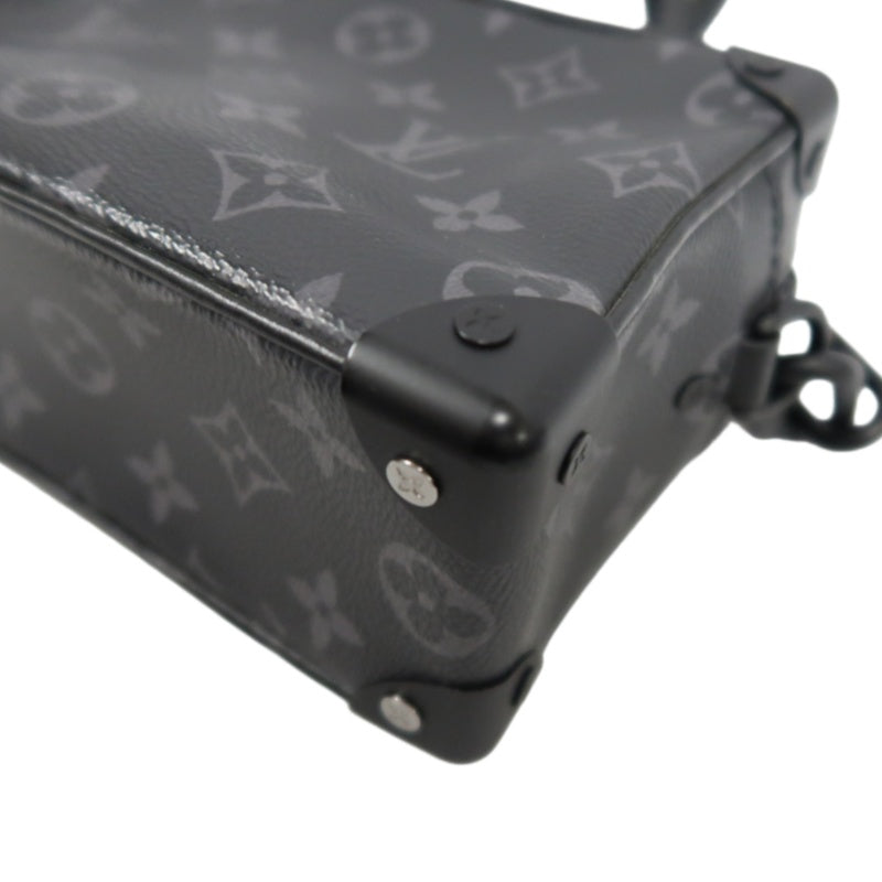 Louis Vuitton Mini Soft Trunk Monogram Eclipse Shoulder Bag, Black, PVC
