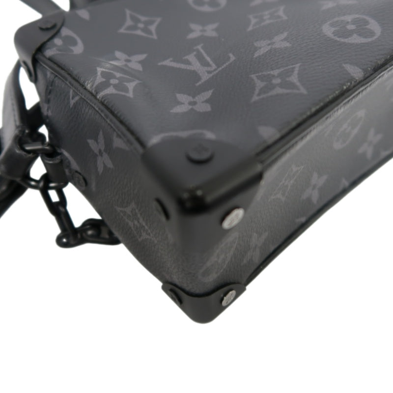 Louis Vuitton Mini Soft Trunk Monogram Eclipse Shoulder Bag, Black, PVC