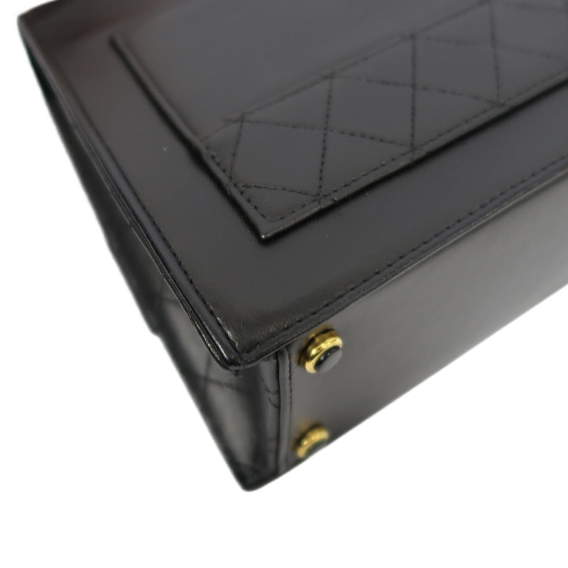 CHANEL 2.55 Shoulder Bag Lambskin Black Gold HardwareBlack Lambskin Quilted Flap Box Shoulder Bag