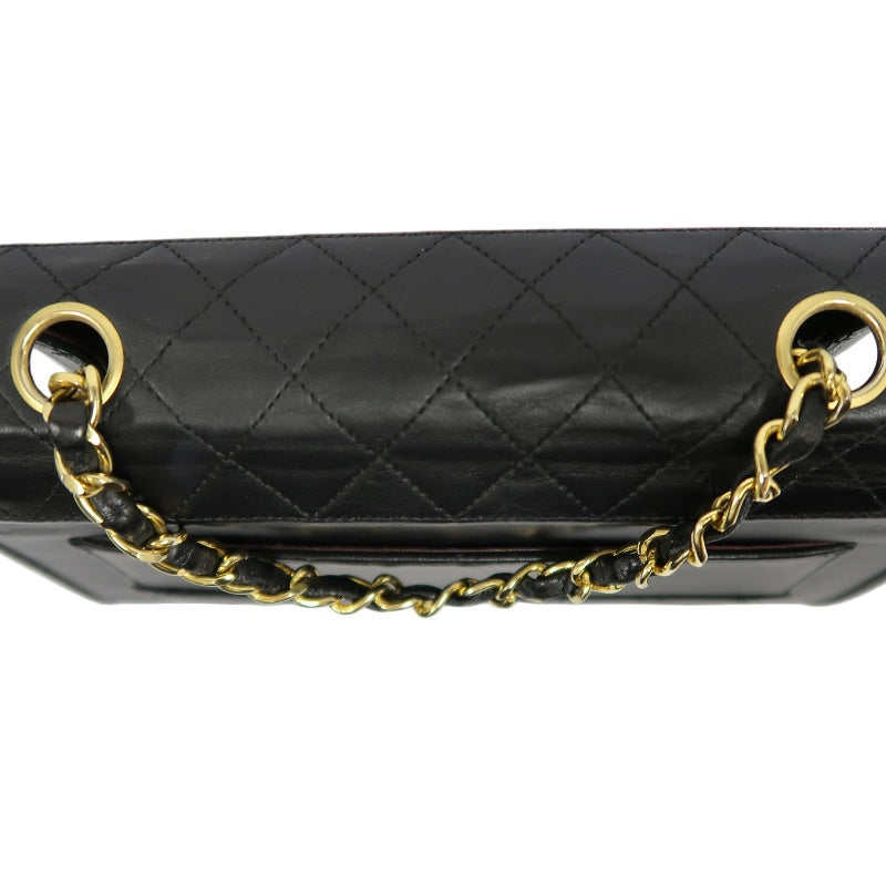 CHANEL 2.55 Shoulder Bag Lambskin Black Gold HardwareBlack Lambskin Quilted Flap Box Shoulder Bag