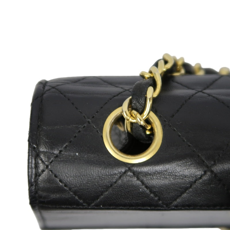 CHANEL 2.55 Shoulder Bag Lambskin Black Gold HardwareBlack Lambskin Quilted Flap Box Shoulder Bag