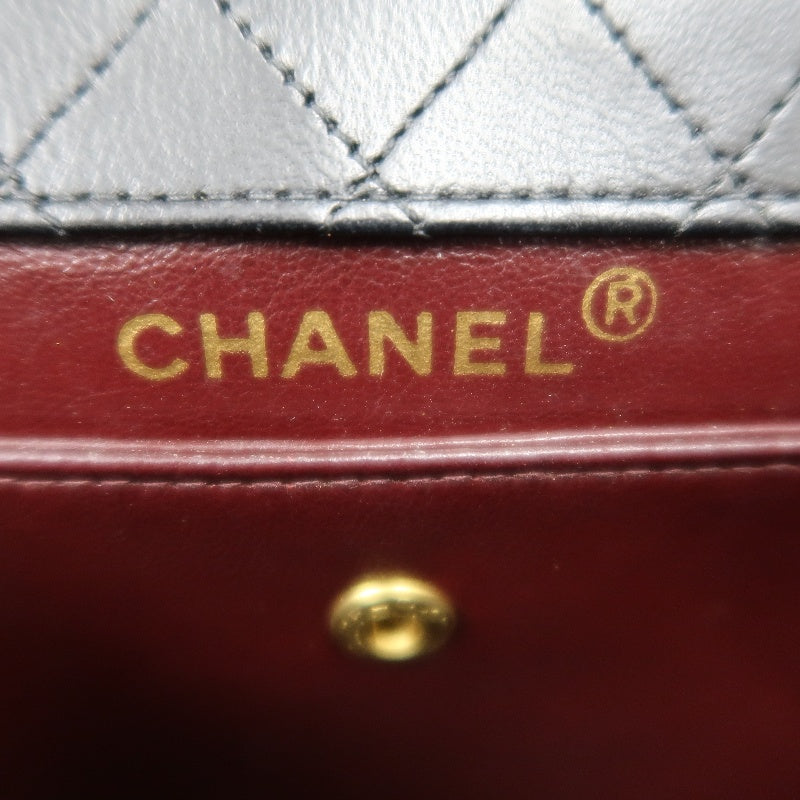 CHANEL 2.55 Shoulder Bag Lambskin Black Gold HardwareBlack Lambskin Quilted Flap Box Shoulder Bag