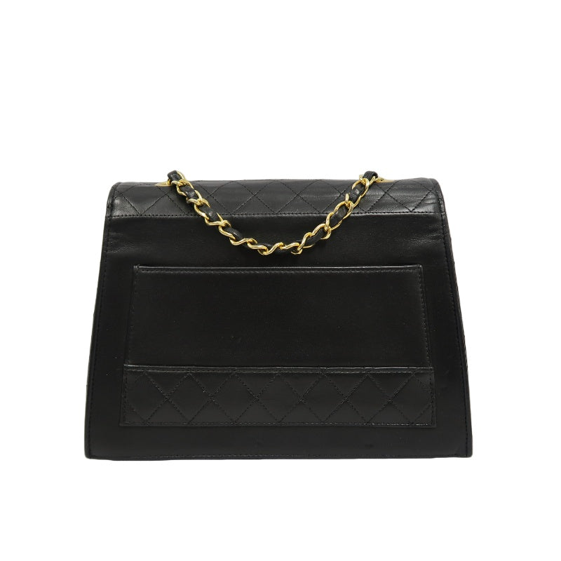 CHANEL 2.55 Shoulder Bag Lambskin Black Gold HardwareBlack Lambskin Quilted Flap Box Shoulder Bag