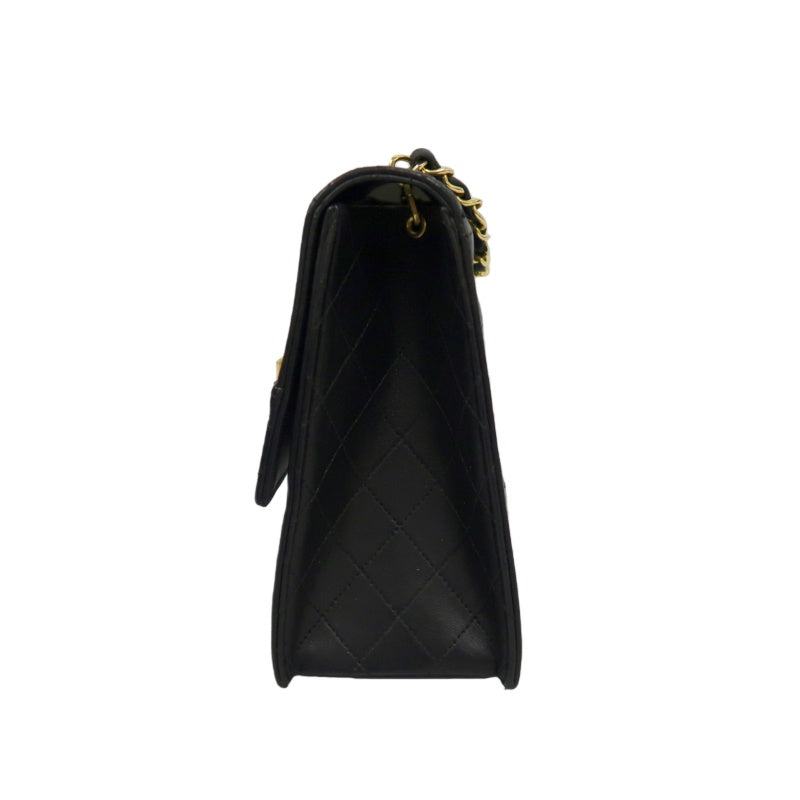 CHANEL 2.55 Shoulder Bag Lambskin Black Gold HardwareBlack Lambskin Quilted Flap Box Shoulder Bag