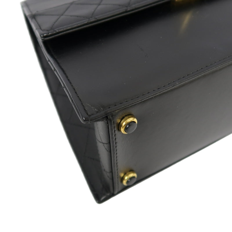 CHANEL 2.55 Shoulder Bag Lambskin Black Gold HardwareBlack Lambskin Quilted Flap Box Shoulder Bag