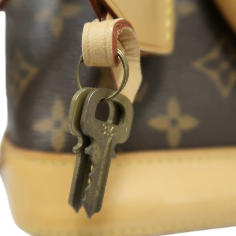 Louis Vuitton Nano Alma Monogram Handbag Brown  Monogram PVC  With Shoulder Strap