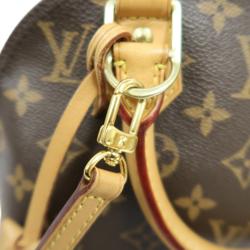 Louis Vuitton Nano Alma Monogram Handbag Brown  Monogram PVC  With Shoulder Strap