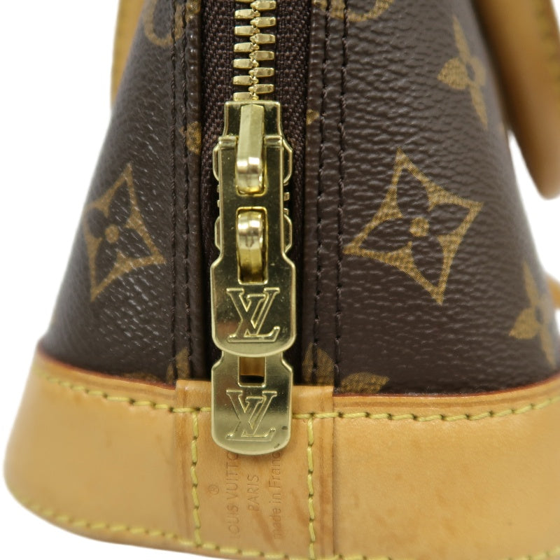 Louis Vuitton Nano Alma Monogram Handbag Brown  Monogram PVC  With Shoulder Strap