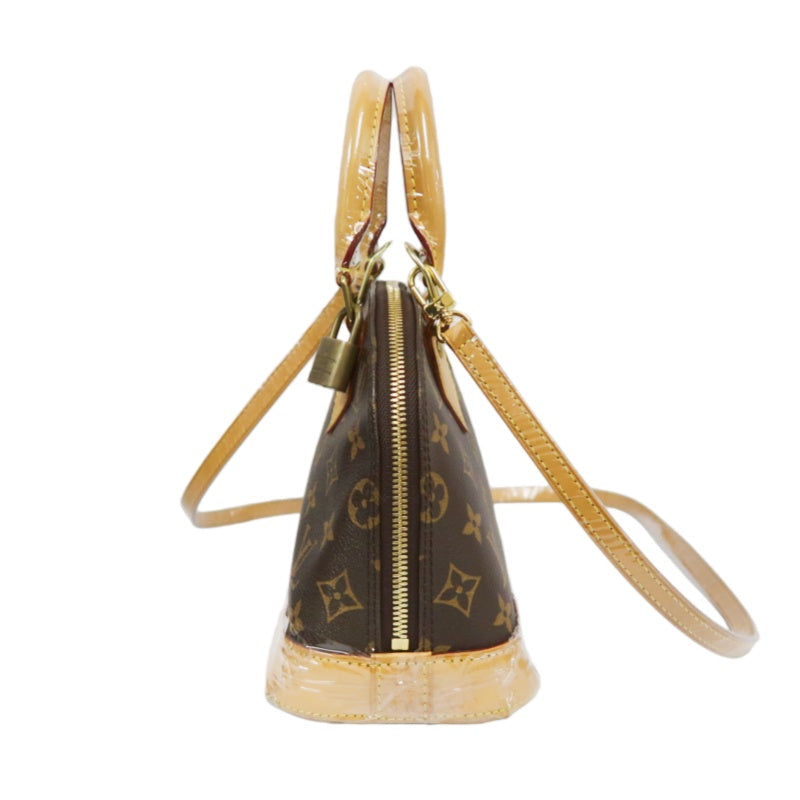 Louis Vuitton Nano Alma Monogram Handbag Brown  Monogram PVC  With Shoulder Strap