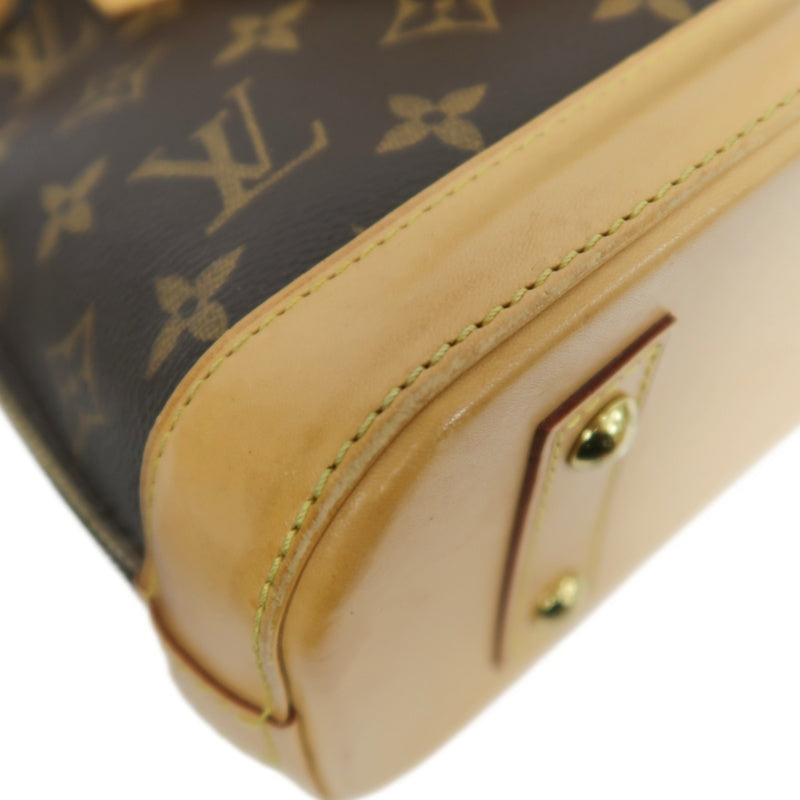 Louis Vuitton Nano Alma Monogram Handbag Brown  Monogram PVC  With Shoulder Strap
