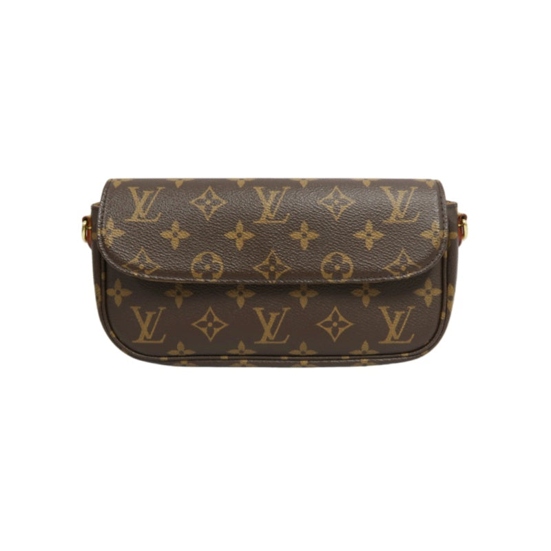 Louis Vuitton Wallet On Chain Ivy Monogram Handbag, Brown, with Shoulder Strap, PVC