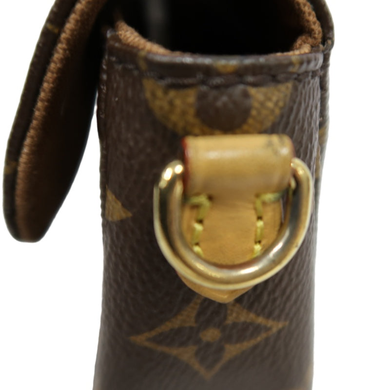 Louis Vuitton Wallet On Chain Ivy Monogram Handbag, Brown, with Shoulder Strap, PVC