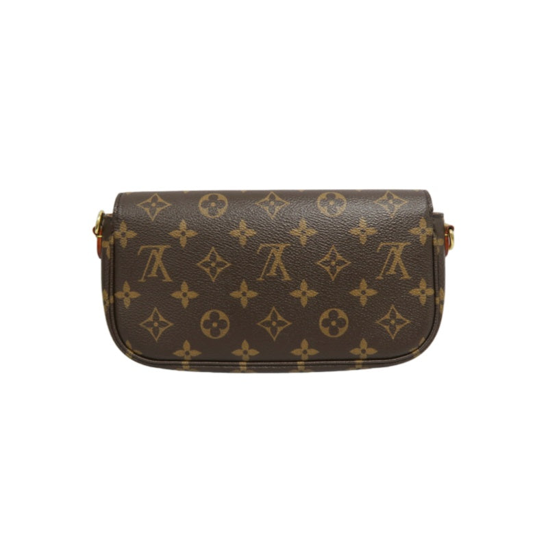 Louis Vuitton Wallet On Chain Ivy Monogram Handbag, Brown, with Shoulder Strap, PVC