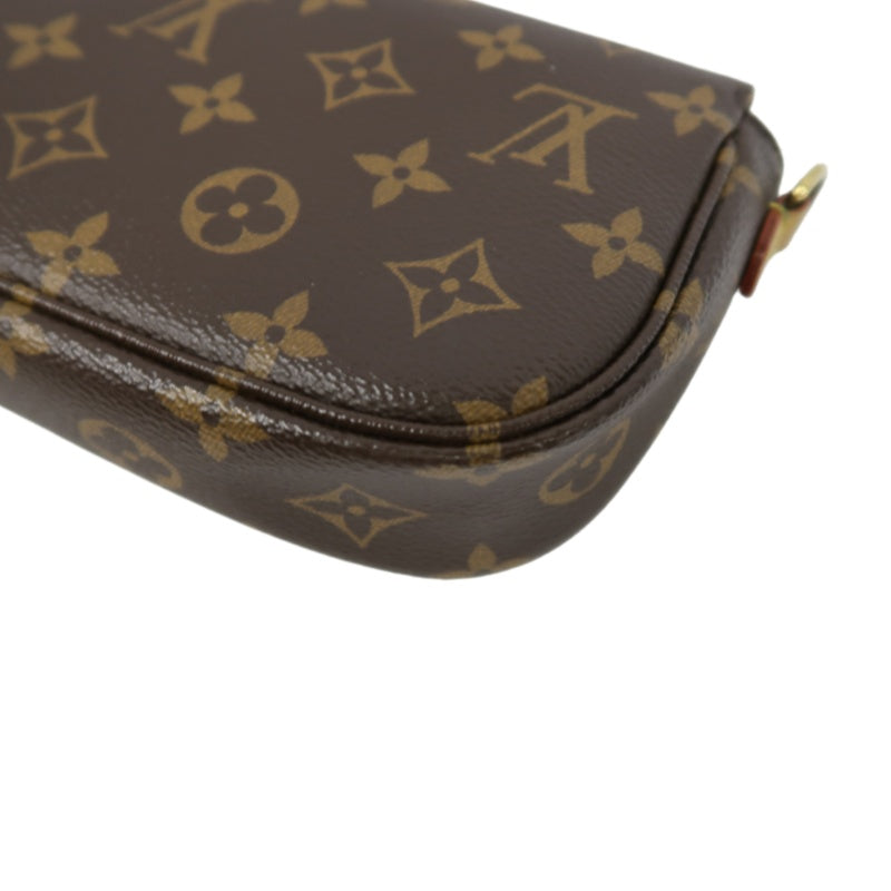 Louis Vuitton Wallet On Chain Ivy Monogram Handbag, Brown, with Shoulder Strap, PVC