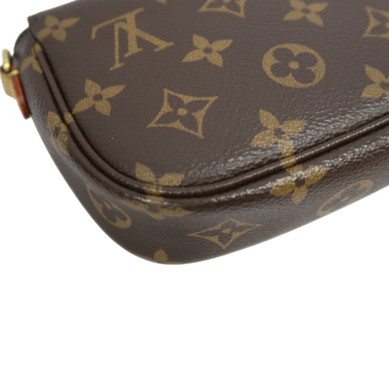 Louis Vuitton Wallet On Chain Ivy Monogram Handbag, Brown, with Shoulder Strap, PVC