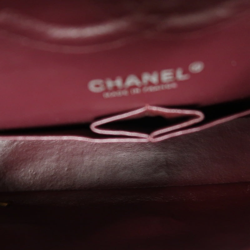 CHANEL Classic Flap (CF) Matelasse Shoulder Bag, Lambskin, Black, Silver Hardware