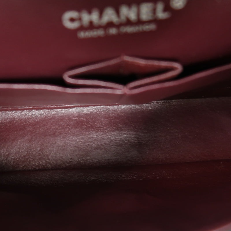 CHANEL Classic Flap (CF) Matelasse Shoulder Bag, Lambskin, Black, Silver Hardware