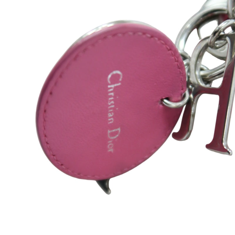 DIOR Lady Dior Cannage Stitch Handbag, Lambskin, Grey Pink, Silver Hardware