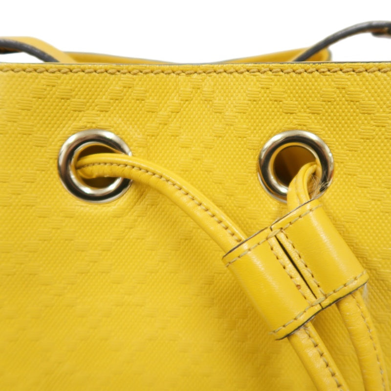 GUCCI Bright Diamante Drawstring Shoulder Bag, Yellow, Yellow PVC Drawstring Bucket Shoulder Bag