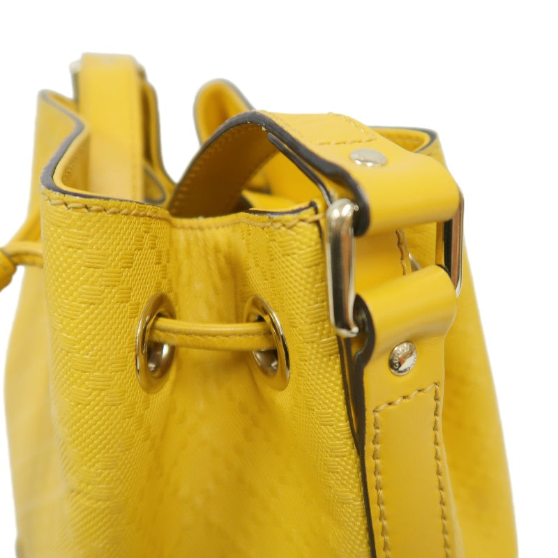 GUCCI Bright Diamante Drawstring Shoulder Bag, Yellow, Yellow PVC Drawstring Bucket Shoulder Bag