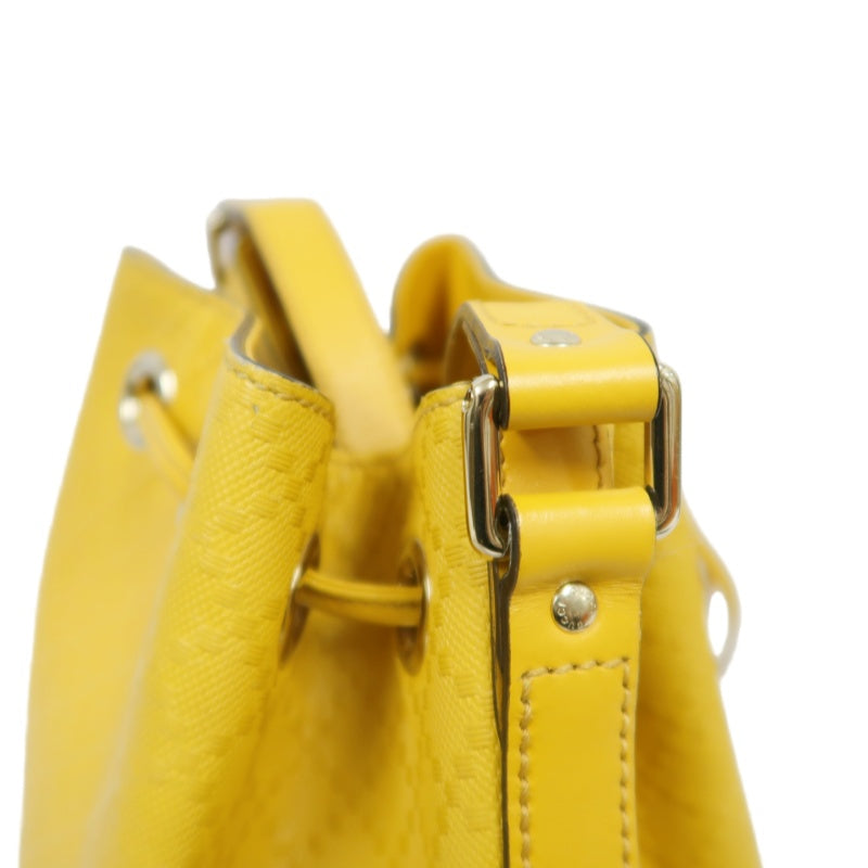GUCCI Bright Diamante Drawstring Shoulder Bag, Yellow, Yellow PVC Drawstring Bucket Shoulder Bag
