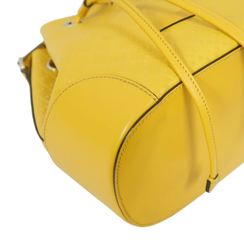 GUCCI Bright Diamante Drawstring Shoulder Bag, Yellow, Yellow PVC Drawstring Bucket Shoulder Bag