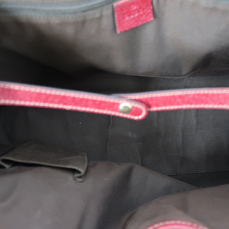 Gucci GG Canvas Sherry Line Tote Bag Beige Red GG Canvas