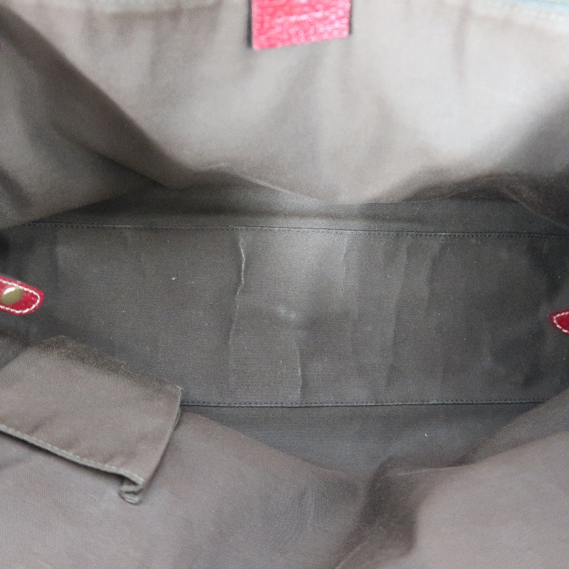 Gucci GG Canvas Sherry Line Tote Bag Beige Red GG Canvas