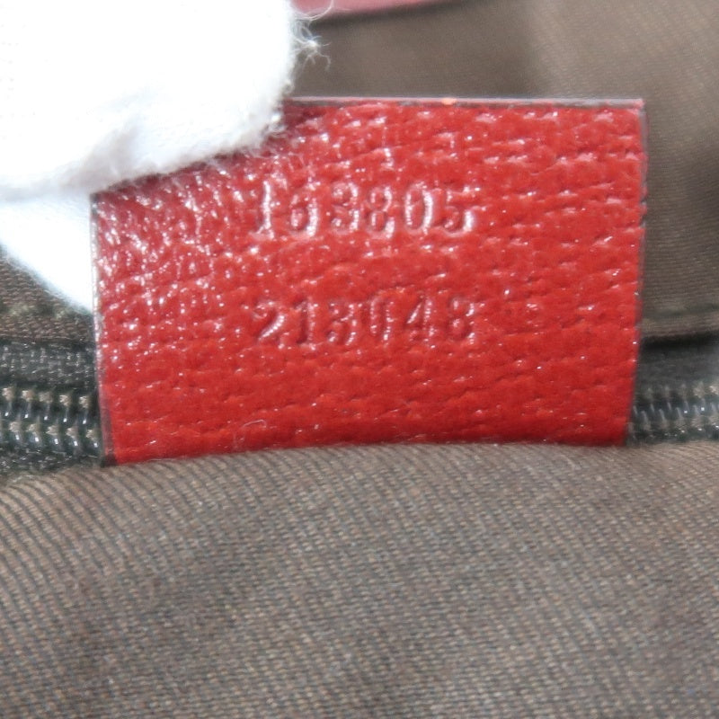 Gucci GG Canvas Sherry Line Tote Bag Beige Red GG Canvas