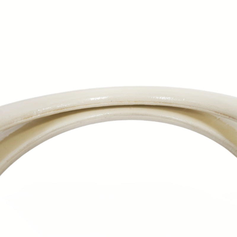 DIOR Cannage Lady Dior Handbag, Lambskin, White, Silver-Tone Hardware, White PVC, 5-Pocket Lady Dior Top Handle Bag