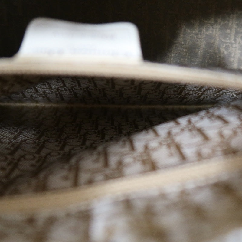 DIOR Cannage Lady Dior Handbag, Lambskin, White, Silver-Tone Hardware, White PVC, 5-Pocket Lady Dior Top Handle Bag