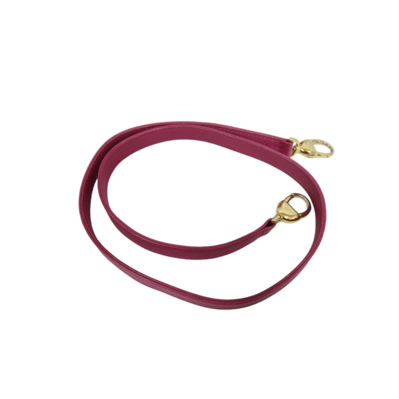 DIOR Lady Dior Punching Handbag, Leather, Magenta Pink, Gold Hardware