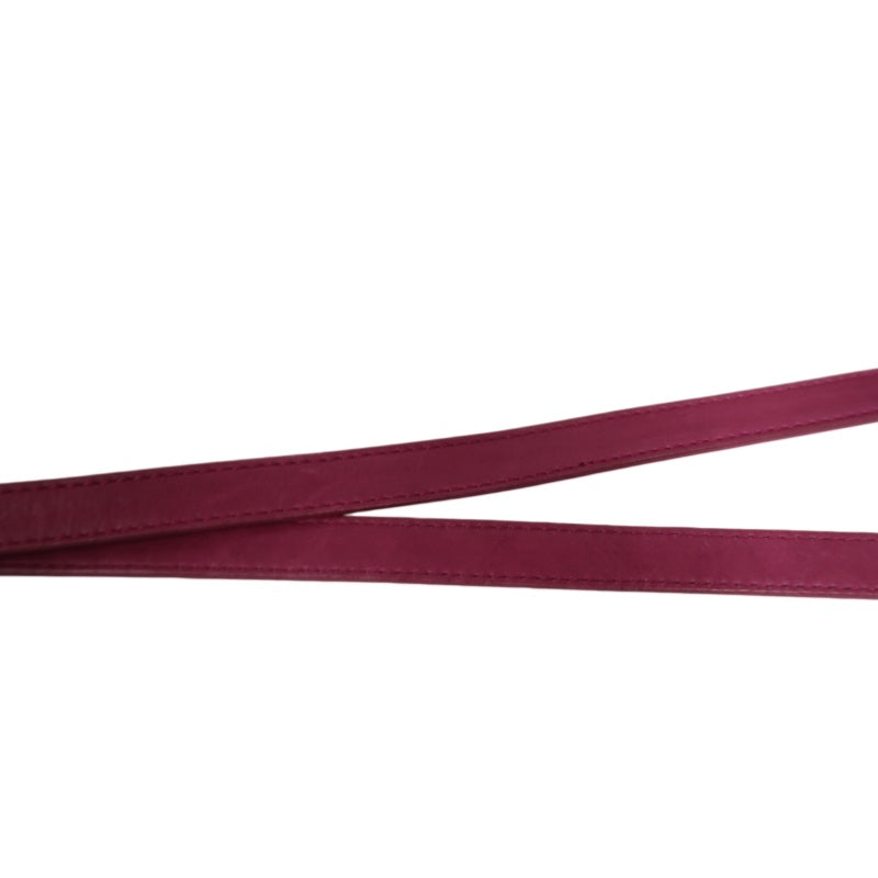 DIOR Lady Dior Punching Handbag, Leather, Magenta Pink, Gold Hardware