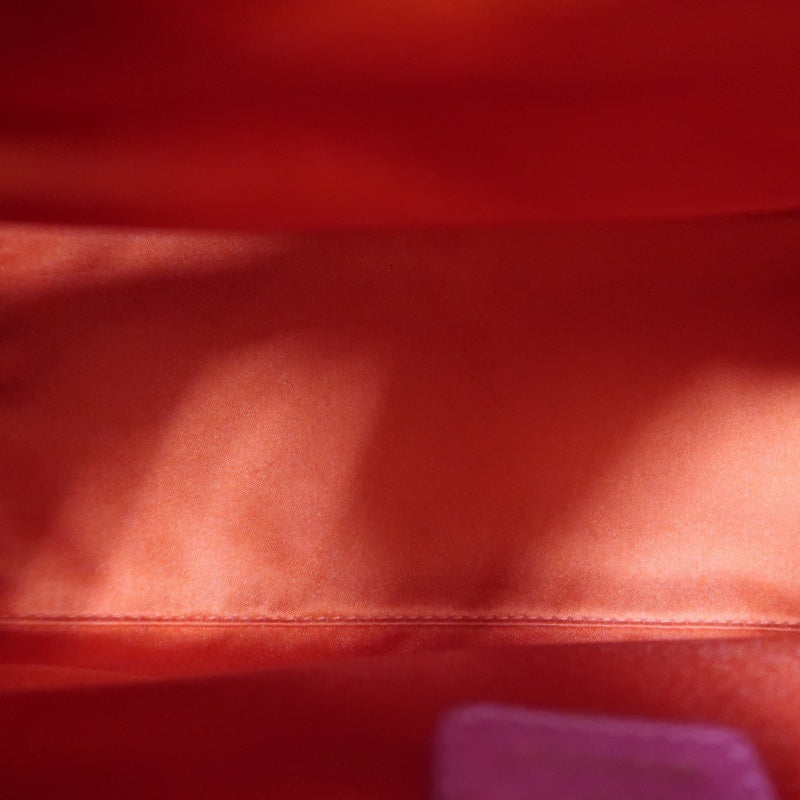 DIOR Lady Dior Punching Handbag, Leather, Magenta Pink, Gold Hardware