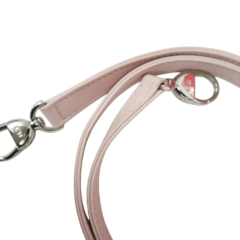 DIOR Cannage Lady Dior Handbag, Pink, Silver-tone Hardware, Pink PVC, 5-Size
