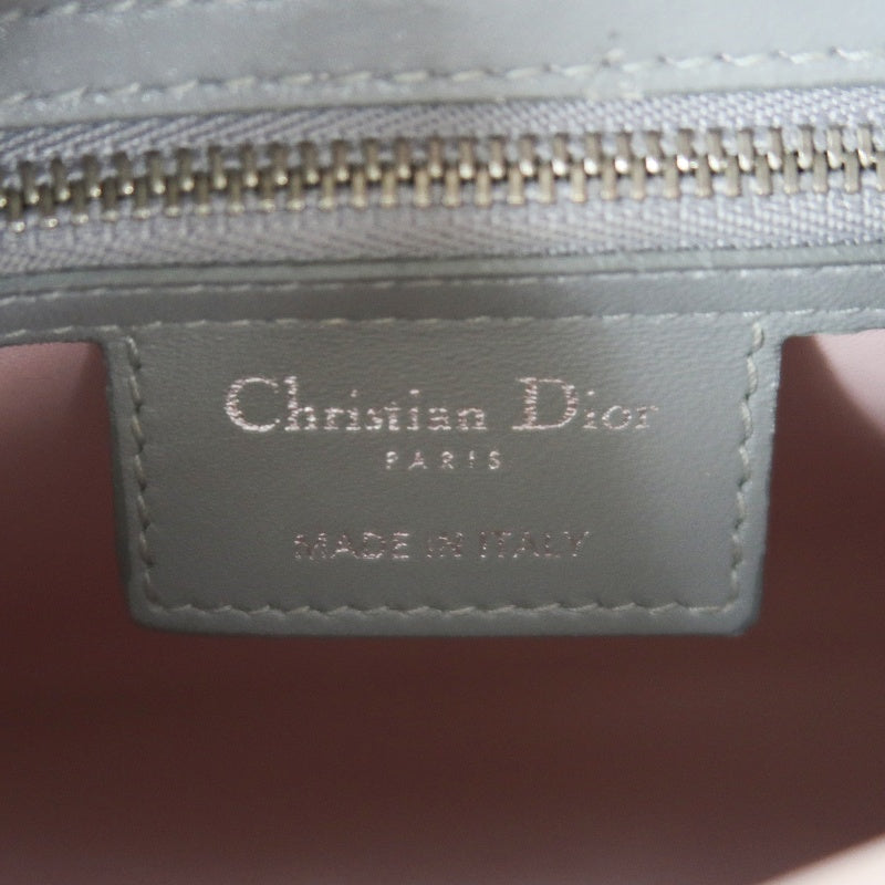 DIOR Cannage Lady Dior Handbag, Pink, Silver-tone Hardware, Pink PVC, 5-Size