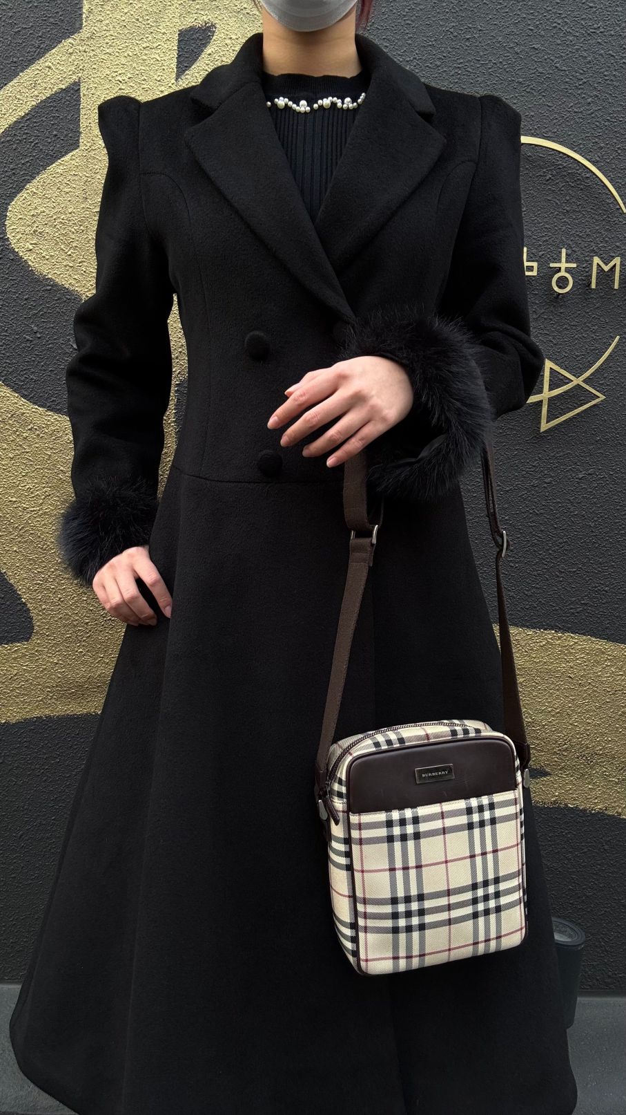 BURBERRY Nova Check Shoulder Bag, Beige, Silver Hardware, BURBERRY Check PVC Crossbody Bag