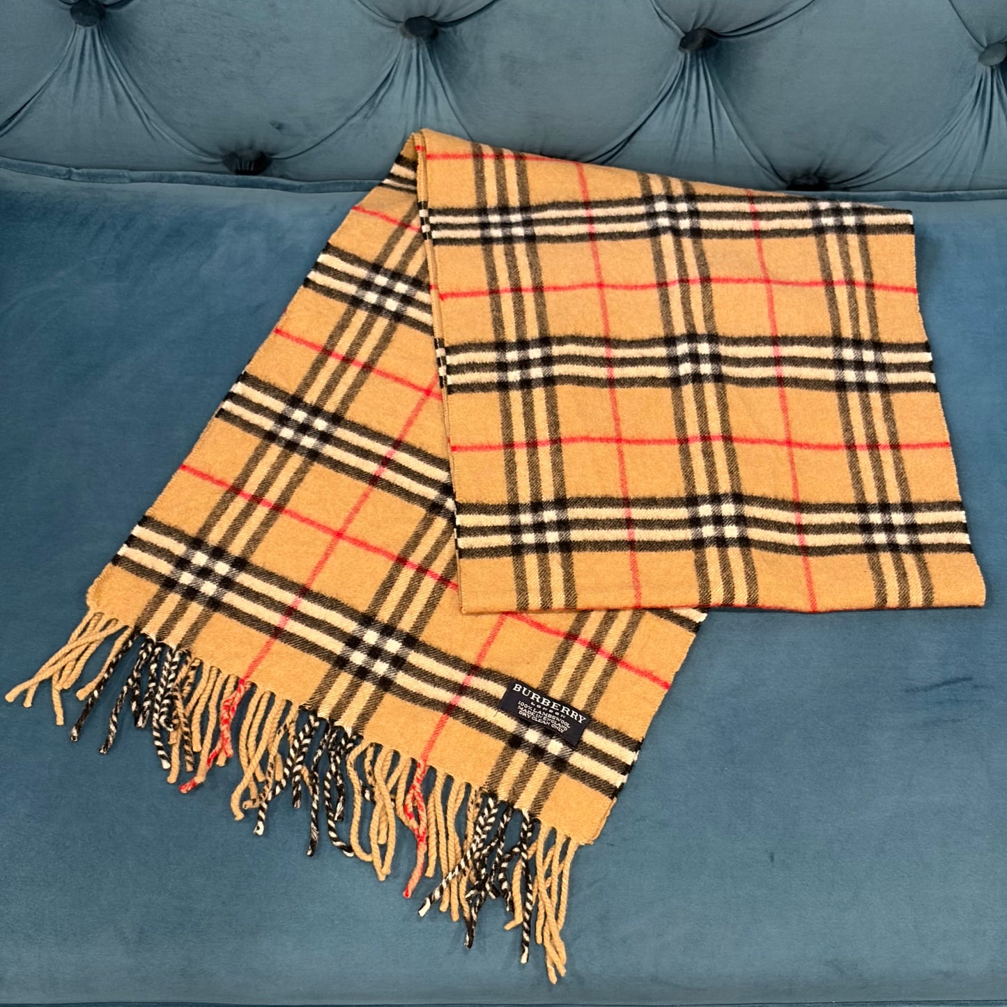 BURBERRY Nova Check Scarf Beige