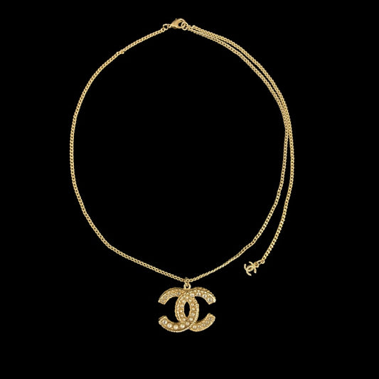 CHANEL Gold Alloy Faux Pearl & Star Single-sided Tassel Earring With Gold Hardware