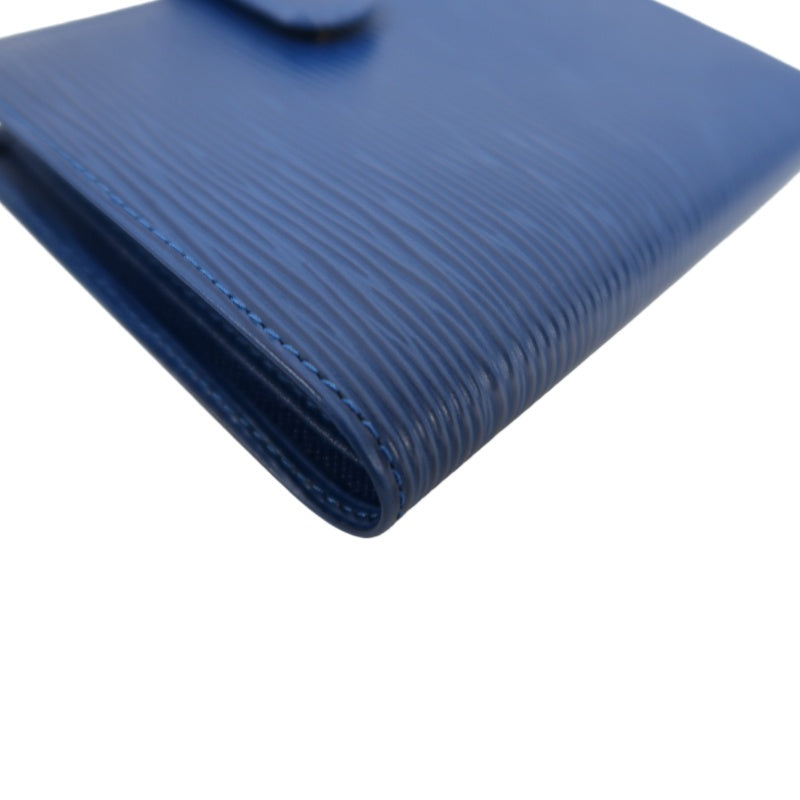 LOUIS VUITTON Epi Leather Porte-Billets Wallet Blue