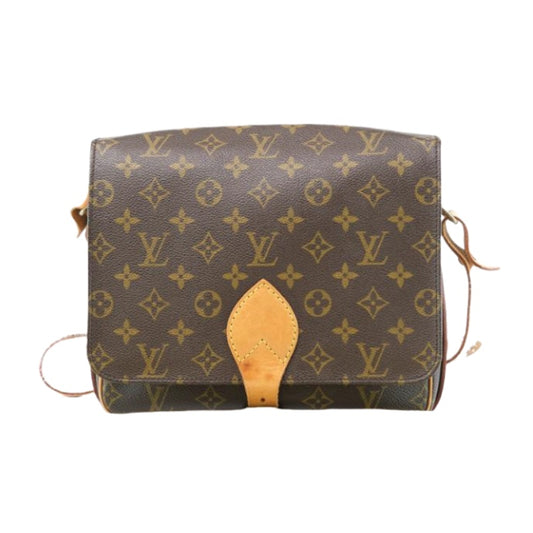 LOUIS VUITTON Cartesiere Monogram Shoulder Bag, Brown. LV Monogram Canvas Saddle Bag, Crossbody Bag. Comes with dust bag.