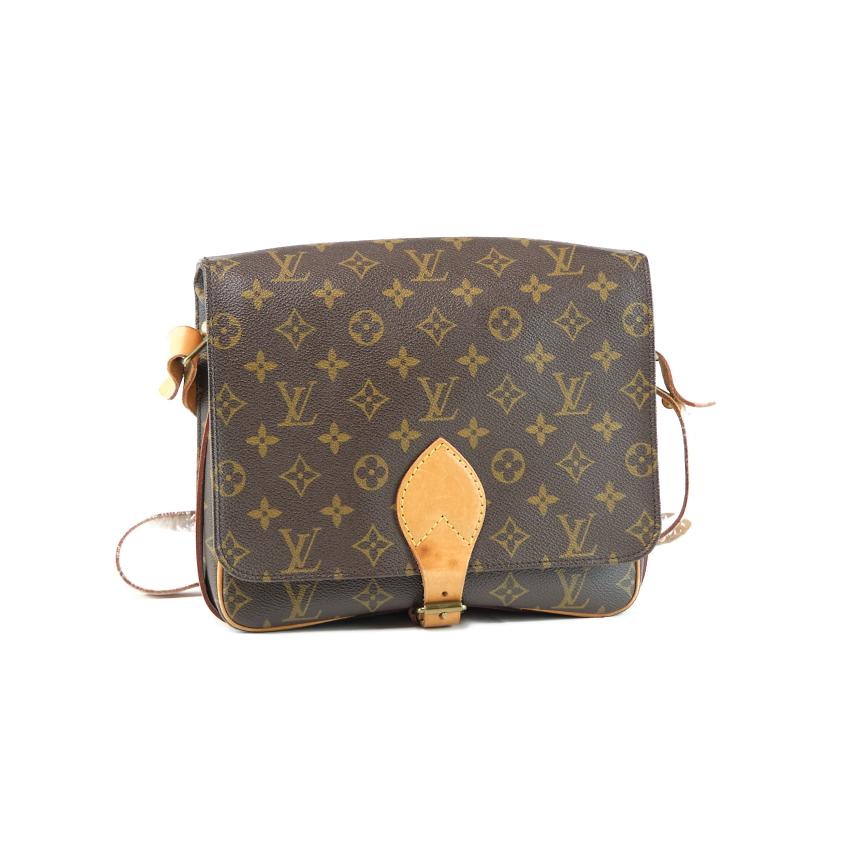 LOUIS VUITTON Cartesiere Monogram Shoulder Bag, Brown. LV Monogram Canvas Saddle Bag, Crossbody Bag. Comes with dust bag.