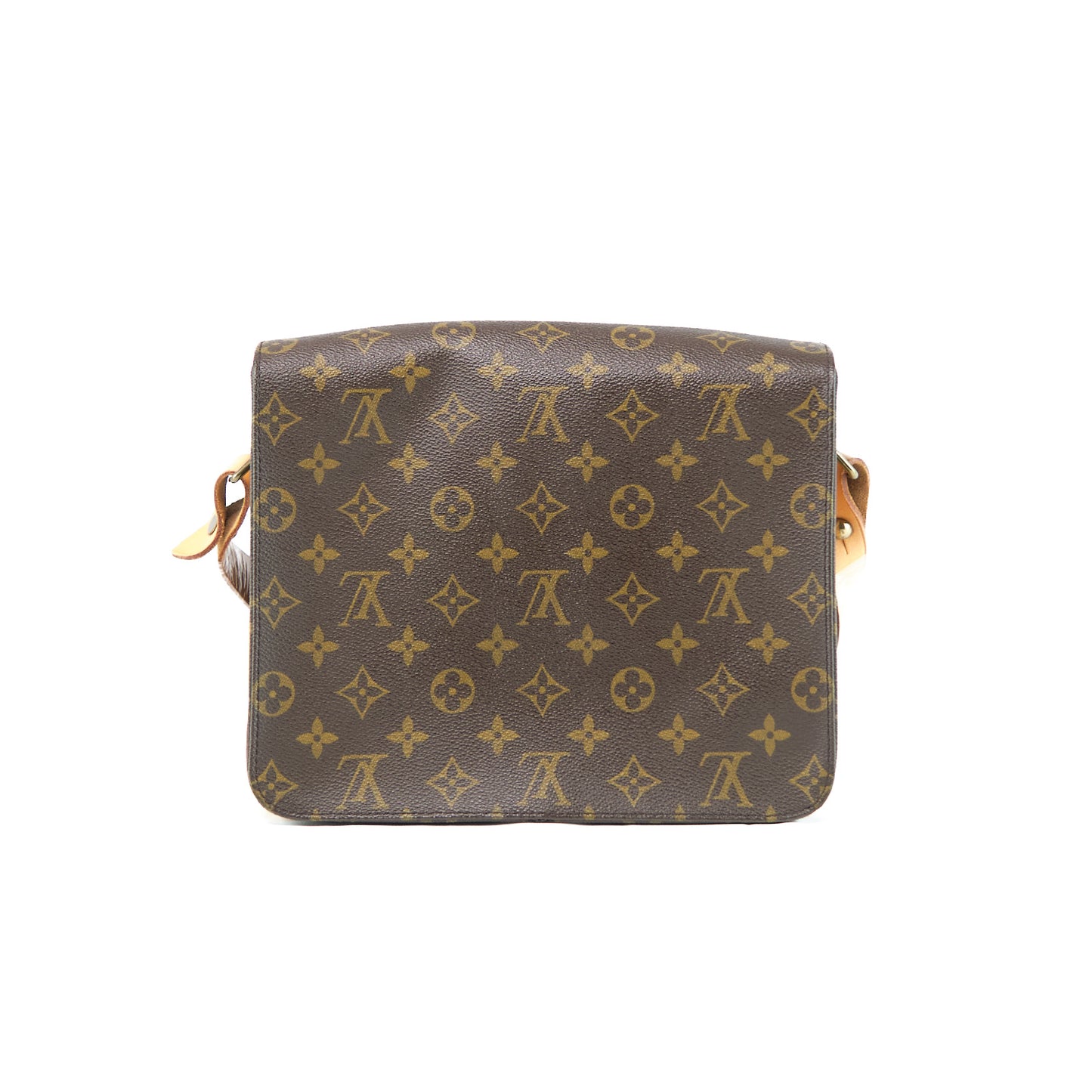 LOUIS VUITTON Cartesiere Monogram Shoulder Bag, Brown. LV Monogram Canvas Saddle Bag, Crossbody Bag. Comes with dust bag.