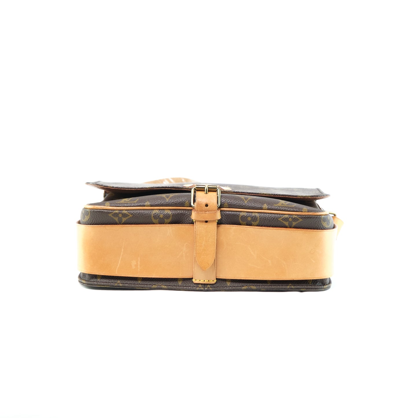 LOUIS VUITTON Cartesiere Monogram Shoulder Bag, Brown. LV Monogram Canvas Saddle Bag, Crossbody Bag. Comes with dust bag.