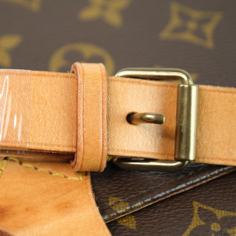 LOUIS VUITTON Cartesiere Monogram Shoulder Bag, Brown. LV Monogram Canvas Saddle Bag, Crossbody Bag. Comes with dust bag.