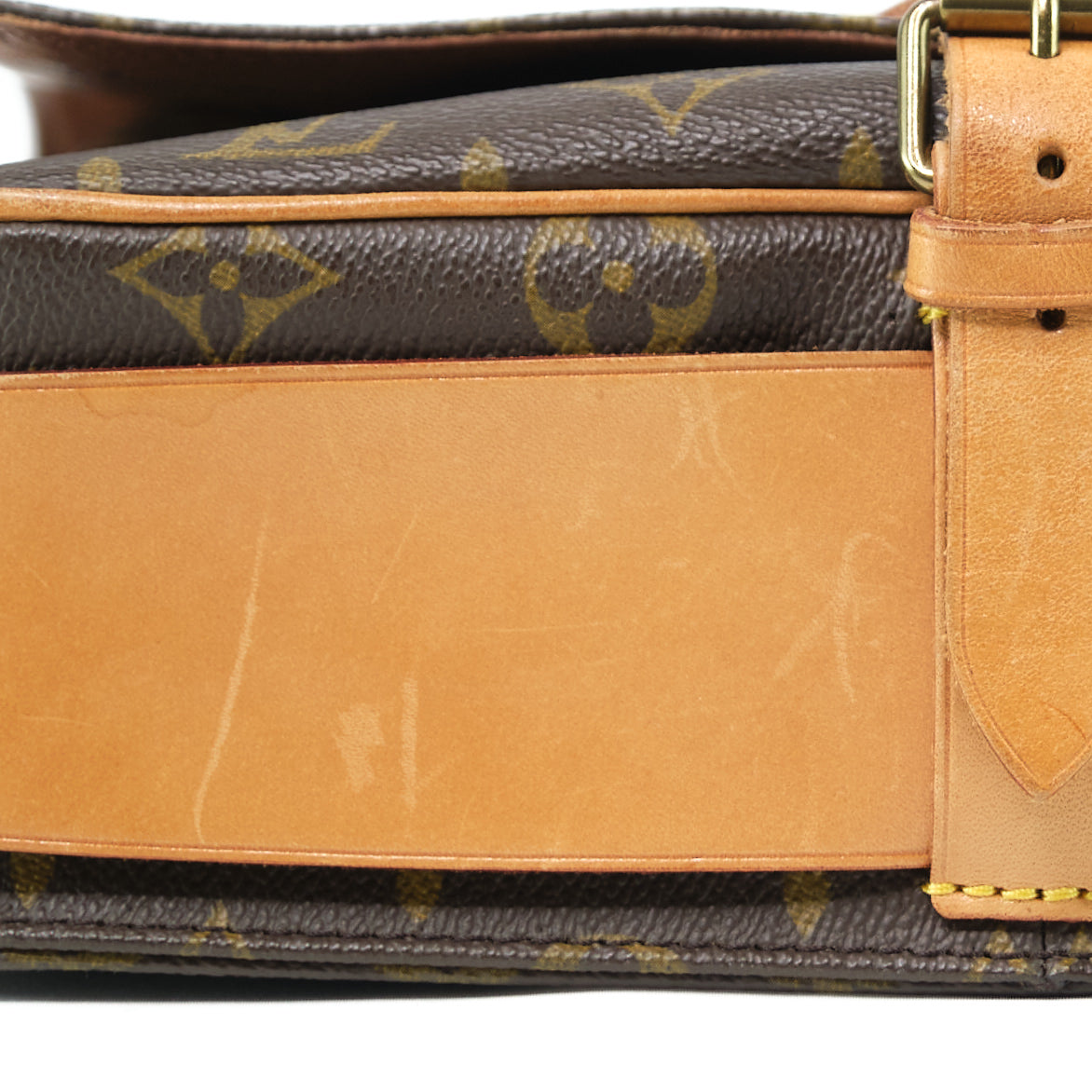 LOUIS VUITTON Cartesiere Monogram Shoulder Bag, Brown. LV Monogram Canvas Saddle Bag, Crossbody Bag. Comes with dust bag.