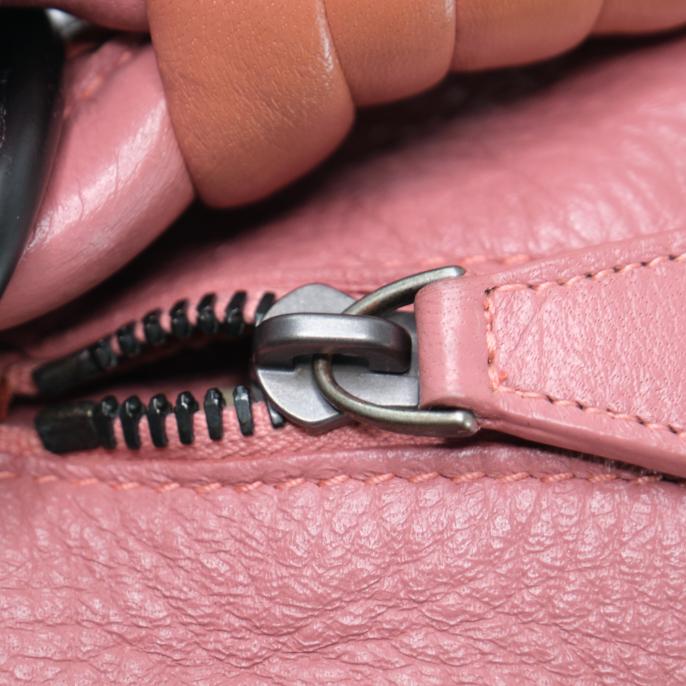 BOTTEGA VENETA Intrecciato Leather Handbag in Dusty Pink