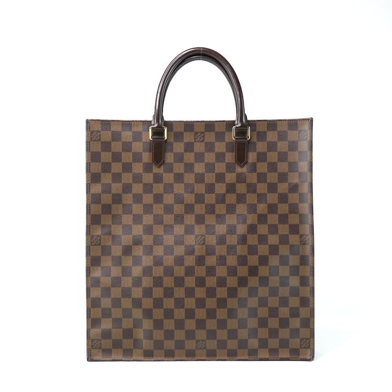 Louis Vuitton Damier Ebene Sac Plat Tote Bag
