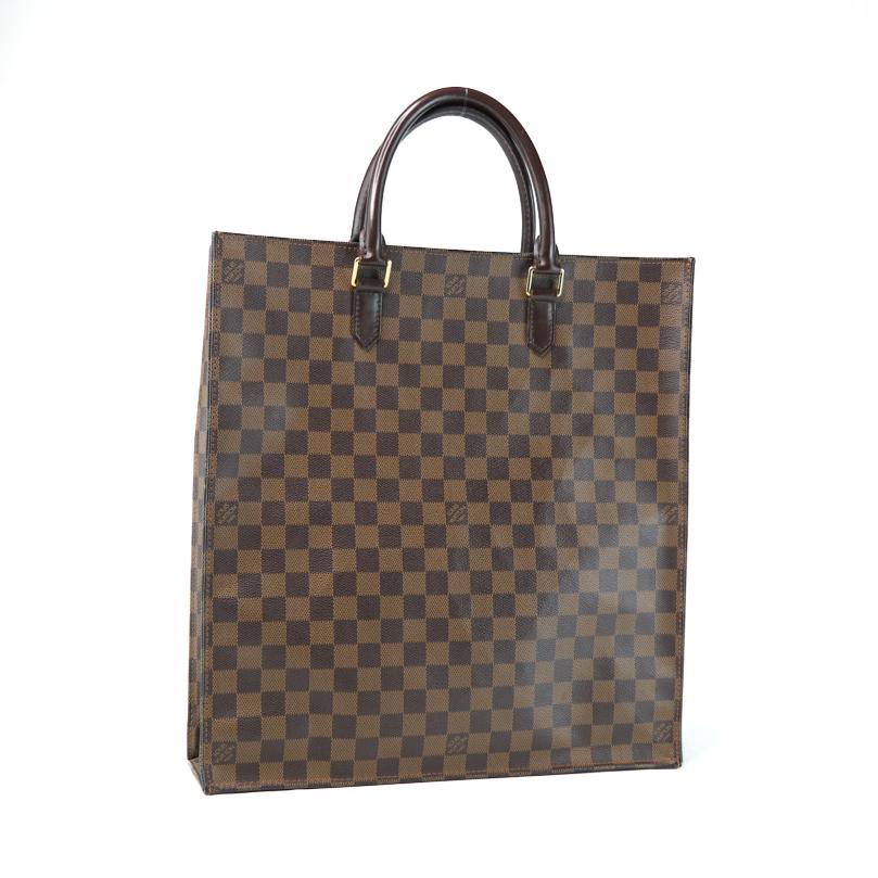Louis Vuitton Damier Ebene Sac Plat Tote Bag