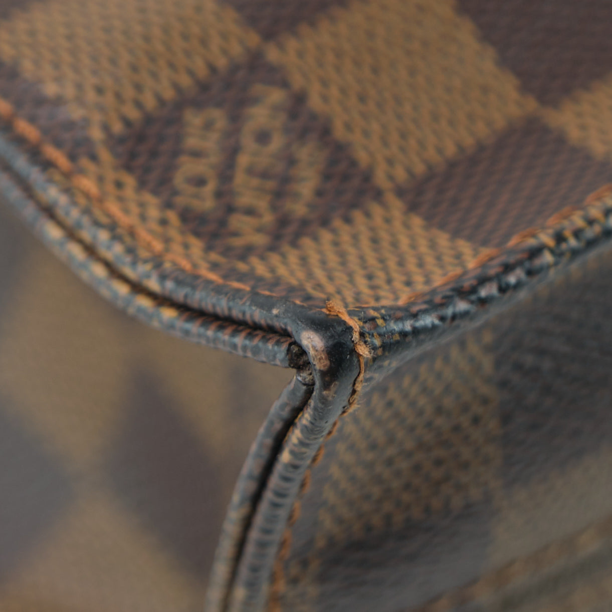 Louis Vuitton Damier Ebene Sac Plat Tote Bag